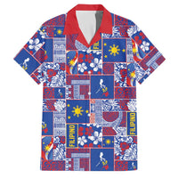 Filipino Maligayang Pasko Family Matching Short Sleeve Bodycon Dress and Hawaiian Shirt Pacific Patchwork Xmas Vibes - Polynesian Pride