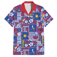 Filipino Maligayang Pasko Hawaiian Shirt Pacific Patchwork Xmas Vibes - Polynesian Pride