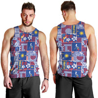 Filipino Maligayang Pasko Men Tank Top Pacific Patchwork Xmas Vibes LT9 - Polynesian Pride