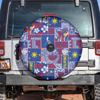 Filipino Maligayang Pasko Spare Tire Cover Pacific Patchwork Xmas Vibes - Polynesian Pride