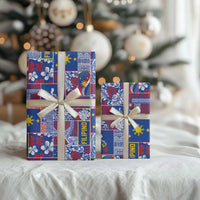 Filipino Maligayang Pasko Wrapping Paper Pacific Patchwork Xmas Vibes - Polynesian Pride