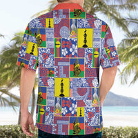 New Caledonia Joyeux Noel Hawaiian Shirt Pacific Patchwork Xmas Vibes - Polynesian Pride