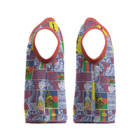 New Caledonia Joyeux Noel Christmas Knitted V-Neck Vest Pacific Patchwork Xmas Vibes - Polynesian Pride