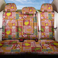 Niue Monuina e Kilisimasi Back Car Seat Cover Pacific Patchwork Xmas Vibes - Polynesian Pride