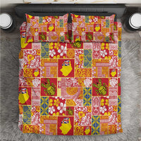 Niue Monuina e Kilisimasi Bedding Set Pacific Patchwork Xmas Vibes - Polynesian Pride