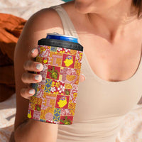 Niue Monuina e Kilisimasi 4 in 1 Can Cooler Tumbler Pacific Patchwork Xmas Vibes - Polynesian Pride