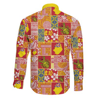 Niue Monuina e Kilisimasi Family Matching Long Sleeve Bodycon Dress and Hawaiian Shirt Pacific Patchwork Xmas Vibes - Polynesian Pride
