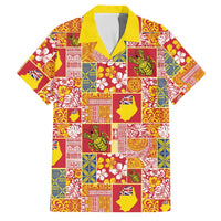 Niue Monuina e Kilisimasi Family Matching Summer Maxi Dress and Hawaiian Shirt Pacific Patchwork Xmas Vibes - Polynesian Pride