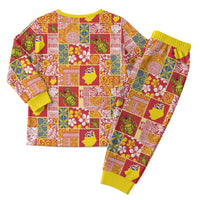 Niue Monuina e Kilisimasi Christmas Pajama Set Pacific Patchwork Xmas Vibes - Polynesian Pride