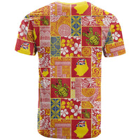 Niue Monuina e Kilisimasi T Shirt Pacific Patchwork Xmas Vibes - Polynesian Pride