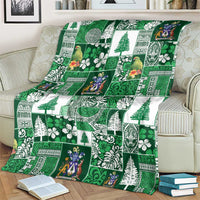 Norfolk Island Meri Krismas Blanket Pacific Patchwork Xmas Vibes - Polynesian Pride