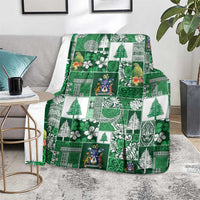 Norfolk Island Meri Krismas Blanket Pacific Patchwork Xmas Vibes - Polynesian Pride