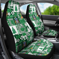 Norfolk Island Meri Krismas Car Seat Cover Pacific Patchwork Xmas Vibes - Polynesian Pride