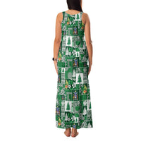 Norfolk Island Meri Krismas Family Matching Tank Maxi Dress and Hawaiian Shirt Pacific Patchwork Xmas Vibes - Polynesian Pride