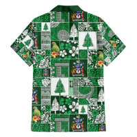Norfolk Island Meri Krismas Hawaiian Shirt Pacific Patchwork Xmas Vibes - Polynesian Pride