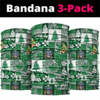 Norfolk Island Meri Krismas Neck Gaiter Pacific Patchwork Xmas Vibes - Polynesian Pride