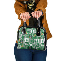 Norfolk Island Meri Krismas Shoulder Handbag Pacific Patchwork Xmas Vibes - Polynesian Pride