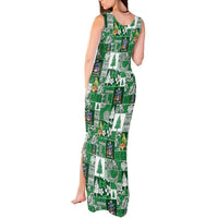 Norfolk Island Meri Krismas Tank Maxi Dress Pacific Patchwork Xmas Vibes - Polynesian Pride