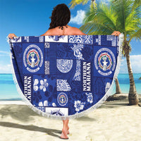 Northern Mariana Islands Magof Nochebuena Beach Blanket Pacific Patchwork Xmas Vibes LT9 - Polynesian Pride