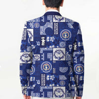 Northern Mariana Islands Magof Nochebuena Blazer Pacific Patchwork Xmas Vibes LT9 - Polynesian Pride