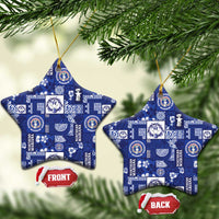 Northern Mariana Islands Magof Nochebuena Ceramic Ornament Pacific Patchwork Xmas Vibes - Polynesian Pride