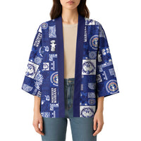 Northern Mariana Islands Magof Nochebuena Kimono Pacific Patchwork Xmas Vibes LT9 - Polynesian Pride