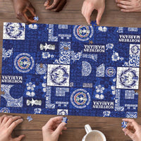 Northern Mariana Islands Magof Nochebuena Puzzle Pacific Patchwork Xmas Vibes LT9 - Polynesian Pride