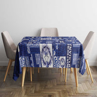 Northern Mariana Islands Magof Nochebuena Tablecloth Pacific Patchwork Xmas Vibes LT9 - Polynesian Pride