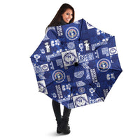 Northern Mariana Islands Magof Nochebuena Umbrella Pacific Patchwork Xmas Vibes LT9 - Polynesian Pride