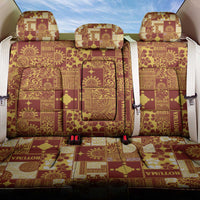 Rotuma Faiakse'ea 'e Kirisimasi Back Car Seat Cover Pacific Patchwork Xmas Vibes - Polynesian Pride