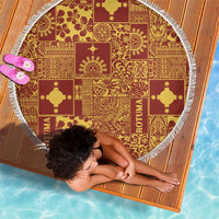 Rotuma Faiakse'ea 'e Kirisimasi Beach Blanket Pacific Patchwork Xmas Vibes LT9 - Polynesian Pride