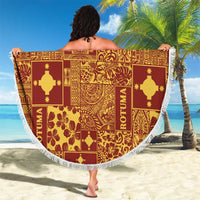 Rotuma Faiakse'ea 'e Kirisimasi Beach Blanket Pacific Patchwork Xmas Vibes LT9 - Polynesian Pride