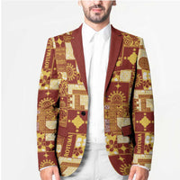 Rotuma Faiakse'ea 'e Kirisimasi Blazer Pacific Patchwork Xmas Vibes LT9 - Polynesian Pride