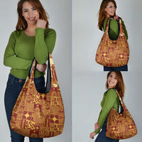 Rotuma Faiakse'ea 'e Kirisimasi Grocery Bag Pacific Patchwork Xmas Vibes LT9 - Polynesian Pride