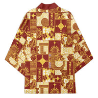 Rotuma Faiakse'ea 'e Kirisimasi Kimono Pacific Patchwork Xmas Vibes LT9 - Polynesian Pride
