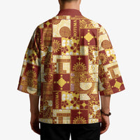 Rotuma Faiakse'ea 'e Kirisimasi Kimono Pacific Patchwork Xmas Vibes LT9 - Polynesian Pride