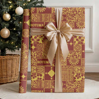 Rotuma Faiakse'ea 'e Kirisimasi Wrapping Paper Pacific Patchwork Xmas Vibes - Polynesian Pride