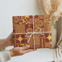 Rotuma Faiakse'ea 'e Kirisimasi Wrapping Paper Pacific Patchwork Xmas Vibes - Polynesian Pride