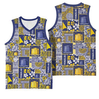 Tokelau Manuia te Kilihimahi Basketball Jersey Pacific Patchwork Xmas Vibes LT9 - Polynesian Pride