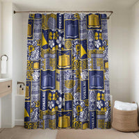 Tokelau Manuia te Kilihimahi Bathroom Set Pacific Patchwork Xmas Vibes LT9 Shower Curtain Only Blue - Polynesian Pride
