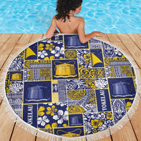 Tokelau Manuia te Kilihimahi Beach Blanket Pacific Patchwork Xmas Vibes LT9 - Polynesian Pride