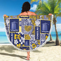 Tokelau Manuia te Kilihimahi Beach Blanket Pacific Patchwork Xmas Vibes LT9 - Polynesian Pride