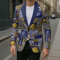 Tokelau Manuia te Kilihimahi Blazer Pacific Patchwork Xmas Vibes LT9 - Polynesian Pride
