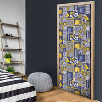 Tokelau Manuia te Kilihimahi Door Cover Pacific Patchwork Xmas Vibes LT9 - Polynesian Pride