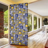 Tokelau Manuia te Kilihimahi Door Cover Pacific Patchwork Xmas Vibes LT9 - Polynesian Pride