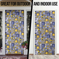 Tokelau Manuia te Kilihimahi Door Cover Pacific Patchwork Xmas Vibes LT9 - Polynesian Pride