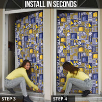 Tokelau Manuia te Kilihimahi Door Cover Pacific Patchwork Xmas Vibes LT9 - Polynesian Pride