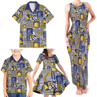 Tokelau Manuia te Kilihimahi Family Matching Tank Maxi Dress and Hawaiian Shirt Pacific Patchwork Xmas Vibes - Polynesian Pride