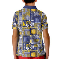Tokelau Manuia te Kilihimahi Kid Polo Shirt Pacific Patchwork Xmas Vibes LT9 - Polynesian Pride