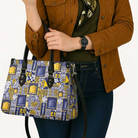 Tokelau Manuia te Kilihimahi Leather Bag Pacific Patchwork Xmas Vibes LT9 - Polynesian Pride